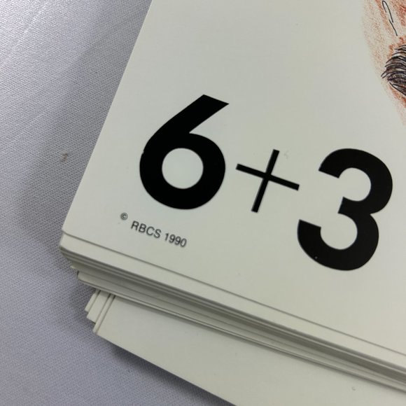 Vintage Large Size Flash Cards Single Sided Numbers Arithmetic Biblical - Picture 5 of 5